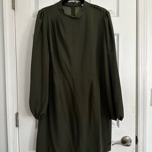 BNWOT Elegant Olive Green Dress